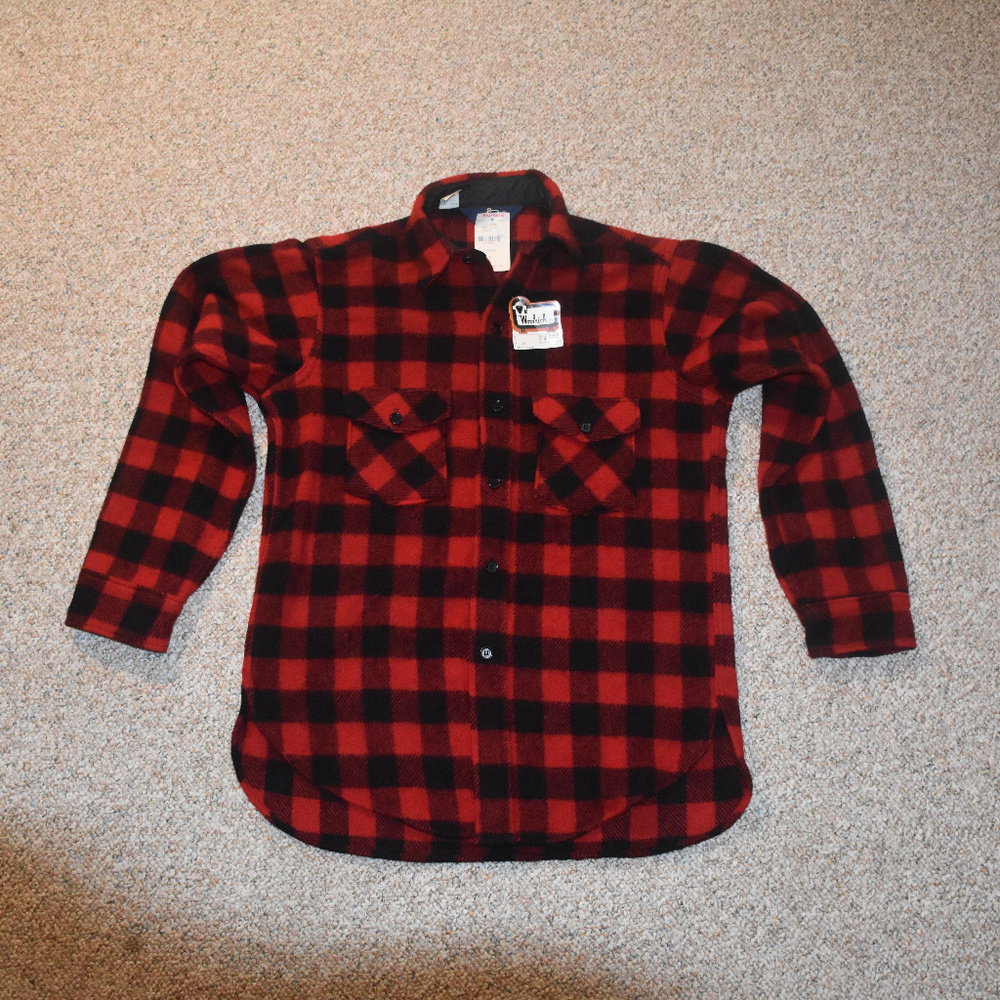 RARE Vtg. Woolrich Buffalo Plaid Wool Shirt Jacket